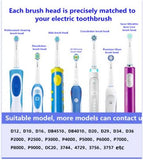 8pcs Ersatzbürsten Aufsteckbürsten Aufsätze kompatibel für Oral B Zahnbürsten