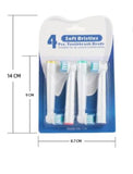 12pcs Ersatzbürstenköpf Aufsteckbürsten Aufsätze kompatibel für Oral B Zahnbürst