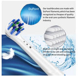 4pcs Ersatzbürstenköpf Aufsteckbürsten Aufsätze kompatibel für Oral B Zahnbürst
