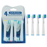 4pcs Ersatzbürstenköpf Aufsteckbürsten Aufsätze kompatibel für Oral B Zahnbürst