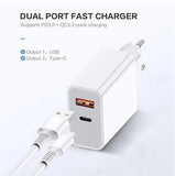 USB C Ladekabel für iPhone 13/12/11/XR/XS/X/8/7/SE PD+Dual Netzteil Schnell