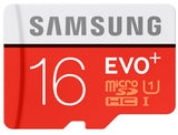 SAMSUNG EVO Plus Micro SD Karte 16GB Class10 SDXC Speicherkarte mit Adapter
