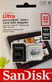 SanDisk ULTRA micro SD 32GB 64GB 128GB Card Class10 SDXC Speicherkarte +Adapter