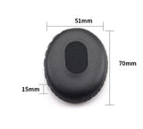 2X Ersatz OHRPOLSTER für Bose On-Ear Headset OE OE2 OE2i SoundTrue Leder Schwarz