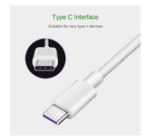 Netzteil +USB C Ladekabel für Samsung , Huawei, Xiaomi, Oppo, LG, Nokia Weiß