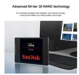 Sandisk Ultra 3D Interne SSD 120GB, 240GB, 480GB, 1TB 2.5" Internal SSD Sata III